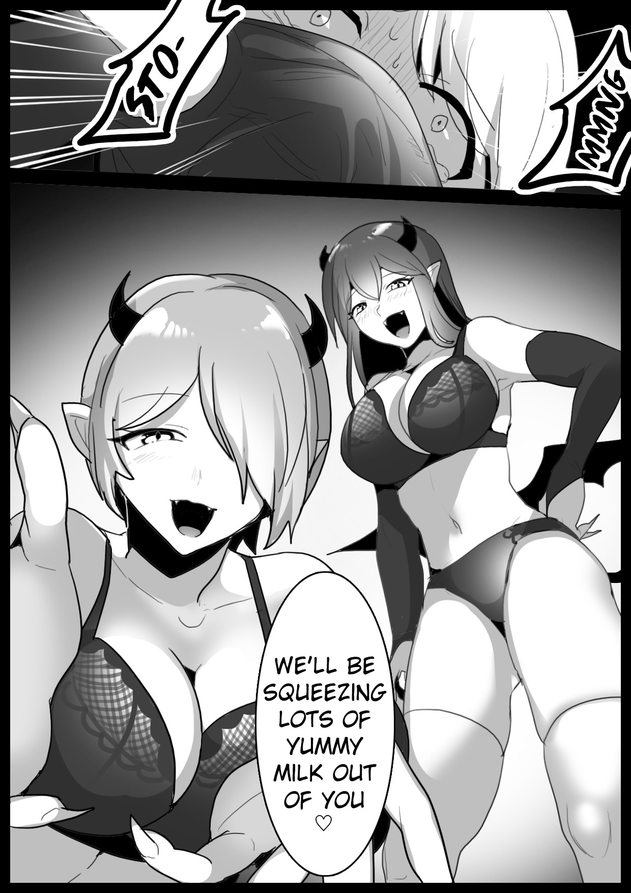 Hentai Manga Comic-Sakubatsu ~Turned into Livestock and Getting our Penises Milked by Succubus Sisters~-Read-21